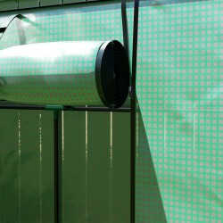 Minikasvihuone seinän viereen, teräsrunko ja UV-suojattu muovipeite, 200 x 76 x 170 cm, vihreä