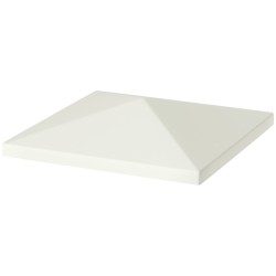 Paviljongin varakatto ulkokäyttöön 600D polyesteri 3 x 3 m vaaleanharmaa UPF30