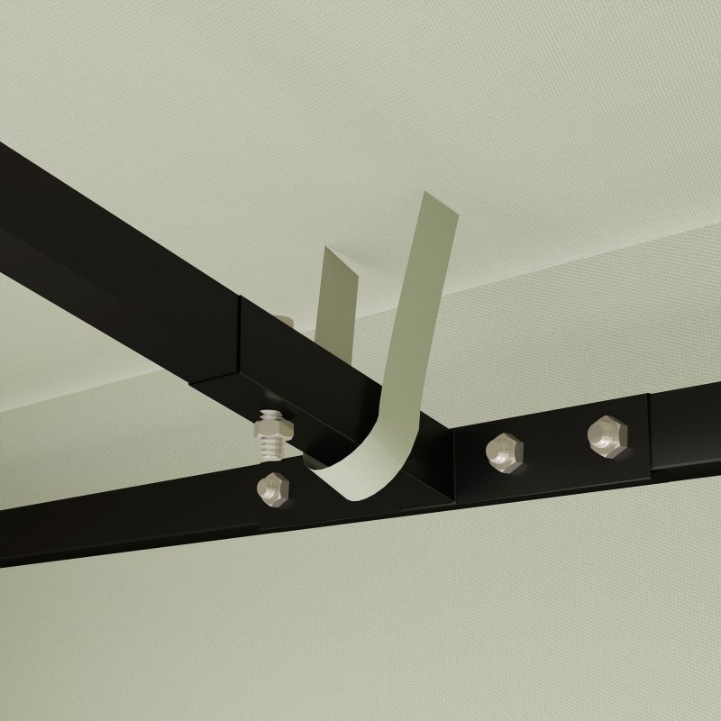 Paviljongin varakatto ulkokäyttöön 600D polyesteri 3 x 3 m vaaleanharmaa UPF30+