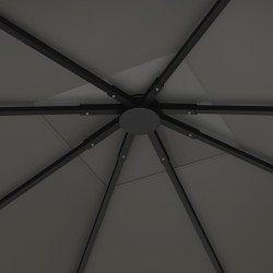 Paviljongin vaihtokatos 3 x 3 m, Oxford-kangas 370 g/m², UPF30+, harmaa