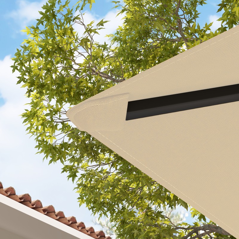 Paviljongin vaihtokate 3 x 3 m, Oxford-kangas 370 g/m², vedenhylkivä UPF30+, beige