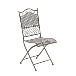 Nostalgiset taitettavat rautaiset puutarhatuolit antiikkipatinalla, 2 kpl