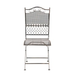 Nostalgiset taitettavat rautaiset puutarhatuolit antiikkipatinalla, 2 kpl