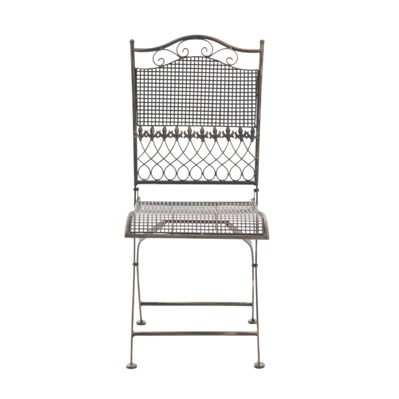 Nostalgiset taitettavat rautaiset puutarhatuolit antiikkipatinalla, 2 kpl