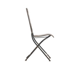 Nostalgiset taitettavat rautaiset puutarhatuolit antiikkipatinalla, 2 kpl