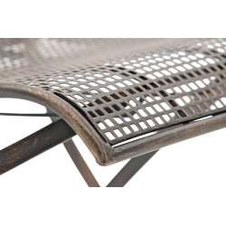 Nostalgiset taitettavat rautaiset puutarhatuolit antiikkipatinalla, 2 kpl