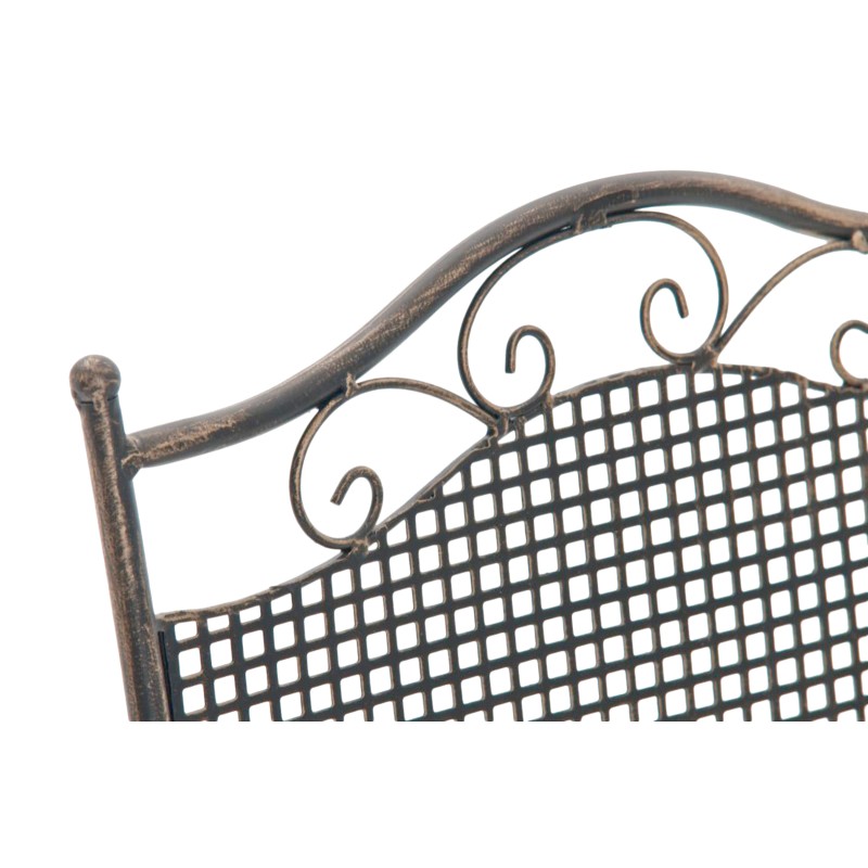 Nostalgiset taitettavat rautaiset puutarhatuolit antiikkipatinalla, 2 kpl