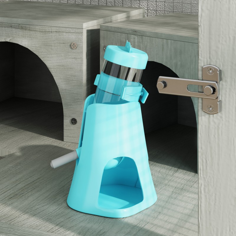 Hamsterihäkki pienille jyrsijöille, 4-tasoinen kuusipuu, pyörillä, 65 x 45 x 109 cm, harmaa