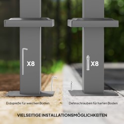 Puutarhan terassikatos pergola metallirunko 3 x 3 m sisäänvedettävä katto beige