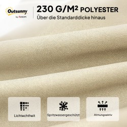 Ulkopenkin ja pihakeinun pehmustesarja polyesteri 180 x 110 x 8 cm beige–musta