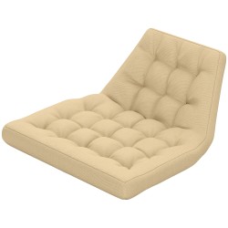 Ulkoistuinpehmuste riippukeinuun ja keinutuoliin 120 x 100 x 8 cm polyesteri beige