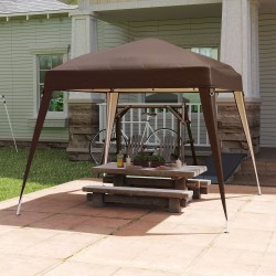 Paviljongin vaihtokate 3 x 3 m, Oxford-kangas, UPF50+, kahvi