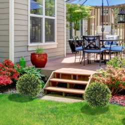 Tekokasvi sisä- ja ulkokäyttöön 45 cm, UV-suojattu muovi, 2 kpl, vihreä