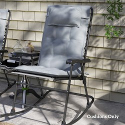 Lepotuolin pehmustesetti ulkokäyttöön polyesteri 50x116x5 cm 2 kpl vaaleanharmaa