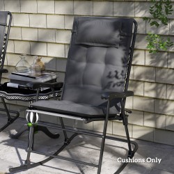 2 kpl aurinkotuolin pehmusteet ulkokäyttöön polyesteri 50 x 116 x 5 cm tummanharmaa