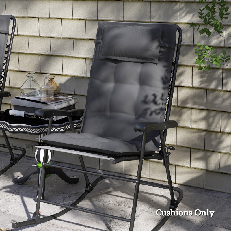 2 kpl aurinkotuolin pehmusteet ulkokäyttöön polyesteri 50 x 116 x 5 cm tummanharmaa