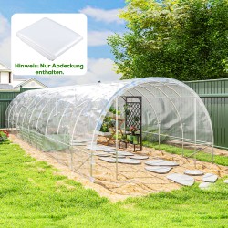 Kasvihuoneen suojapeite muovia 6 x 10 m läpinäkyvä UV-suojattu ja vedenpitävä