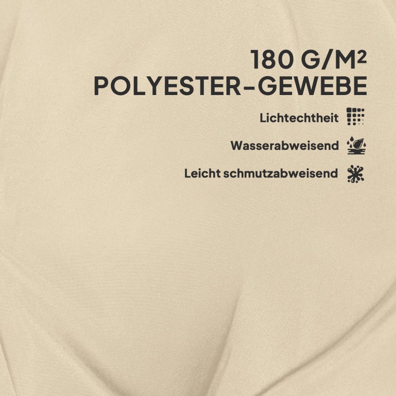 4 kpl tuolin istuin- ja selkäpehmusteet ulko- ja sisäkäyttöön 108 x 50 x 5 cm beige