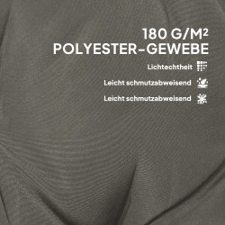 Tuolin istuinpehmuste ulko- ja sisäkäyttöön 108 x 50 x 5 cm, 4 kpl, vaaleanharmaa