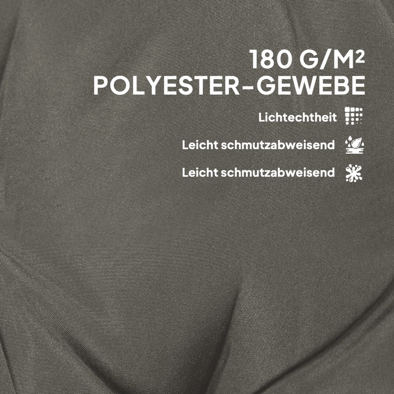 Tuolin istuinpehmuste ulko- ja sisäkäyttöön 108 x 50 x 5 cm, 4 kpl, vaaleanharmaa