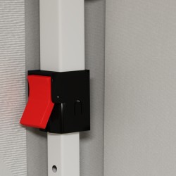 Pop up -paviljonki ulkokäyttöön teräsrunko 6 x 3 m valkoinen UV-suoja ja sivuseinät