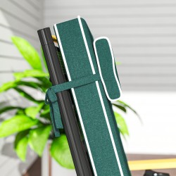 Ulkotuolin istuinpehmuste niskatuella 120 x 47 x 9,5 cm vettähylkivä vihreä