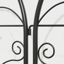 Köynnöstuki puutarhaan metalli 50x120 cm 2 kpl musta rustproof lintukuviointi