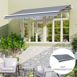 Markiisikangas vaihtokangas terassille polyesteri 4 x 3 m harmaa