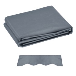 Markiisikangas vaihtokangas 3 x 2 5 m vettähylkivä polyesteri harmaa helmallinen