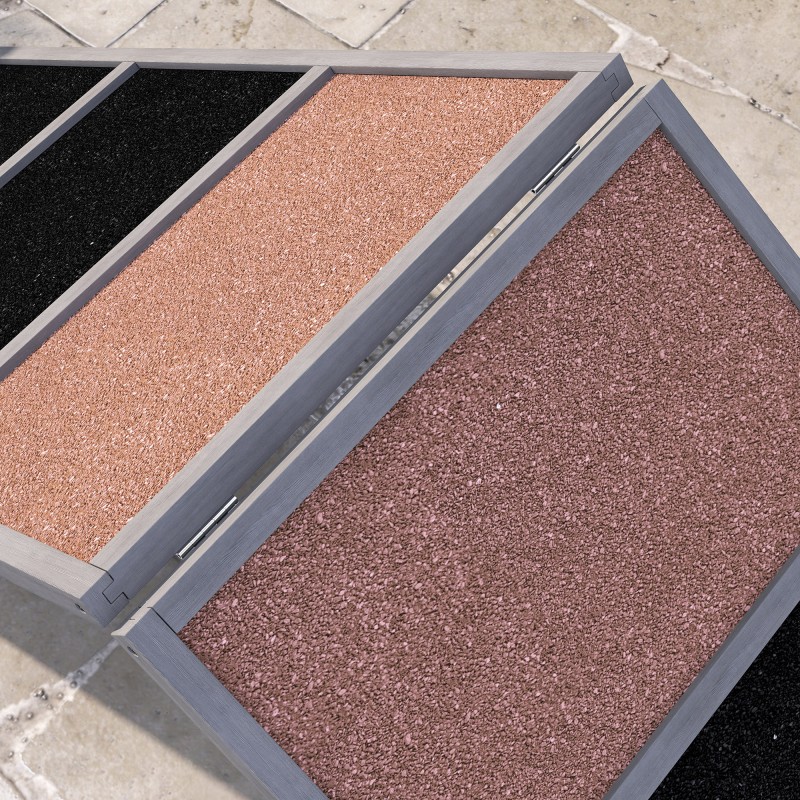 Koira-agilityn A-teline, kuusipuu, säädettävä, taittuva, 173 x 59 x 66 cm, harmaa