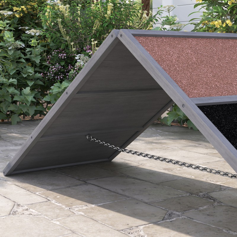 Koira-agilityn A-teline, kuusipuu, säädettävä, taittuva, 173 x 59 x 66 cm, harmaa