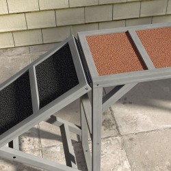 Koirien agility-tasapainosilta ulkokäyttöön kuusta 335x55x60 cm harmaa, max 40 kg