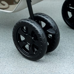 Lemmikkirattaat 3-in-1 pienille koirille ja kissoille, 4-pyöräinen, 600D polyesteri, harmaa