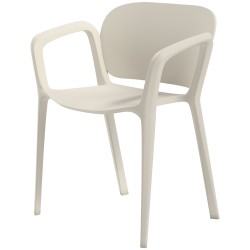 Puutarhatuoli 4 kpl setti ulkokäyttöön muovi pinottava valkoinen kantavuus 120 kg per tuoli