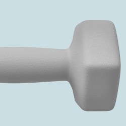 Käsipainosetti kotitreeniin 2 x 6 kg, kuusikulmainen, liukumaton kahva, harmaa