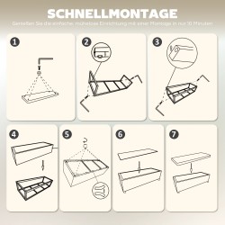 Säilytyspenkki teräsrungolla 112x42x40 cm 84 L beige vakosametti