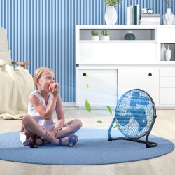 Pöytätuuletin 12" metallisiivin, 4 nopeutta, kallistettava, musta