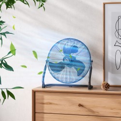 Pöytätuuletin 12" metallisiivin, 4 nopeutta, kallistettava, musta