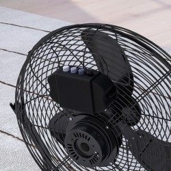 Pöytätuuletin 12" metallisiivin, 4 nopeutta, kallistettava, musta