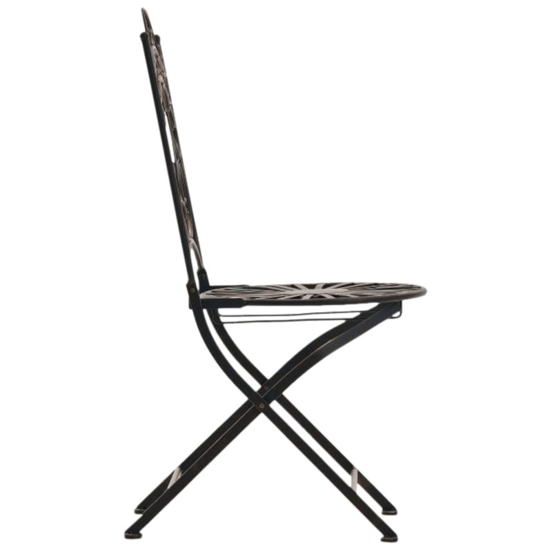 Käsintehty indra-tuolisetti, 2 kpl, antiikkipatina, puutarhaan