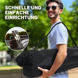 Kaksipaikkainen taitettava campingtuoli mukitelineillä ja kantolaukulla, kantavuus 250 kg, khaki