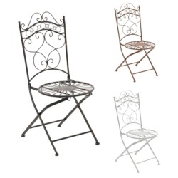 Käsintehty indra-tuolisetti, 2 kpl, antiikkipatina, puutarhaan