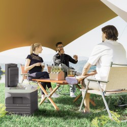 Kompressorikylmälaukku 30 L, LED-näyttö, ECO-/pikajäähdytystila, -20–20 °C, 12/24V ja 230V, musta