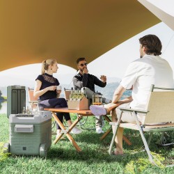 Kannettava kompressorijääkaappi/pakastin 33 L auto- ja retkikäyttöön, vihreä