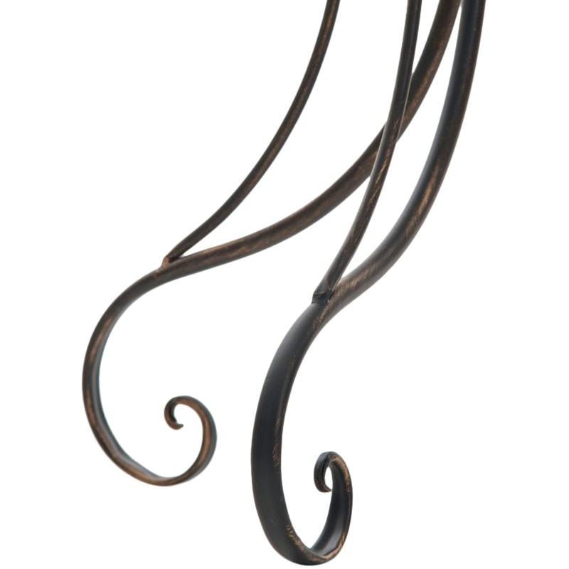 Nostalginen rautainen puutarhapöytä pieniin tiloihin 70 cm