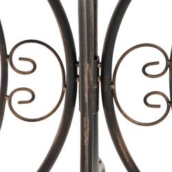 Nostalginen rautainen puutarhapöytä pieniin tiloihin 70 cm