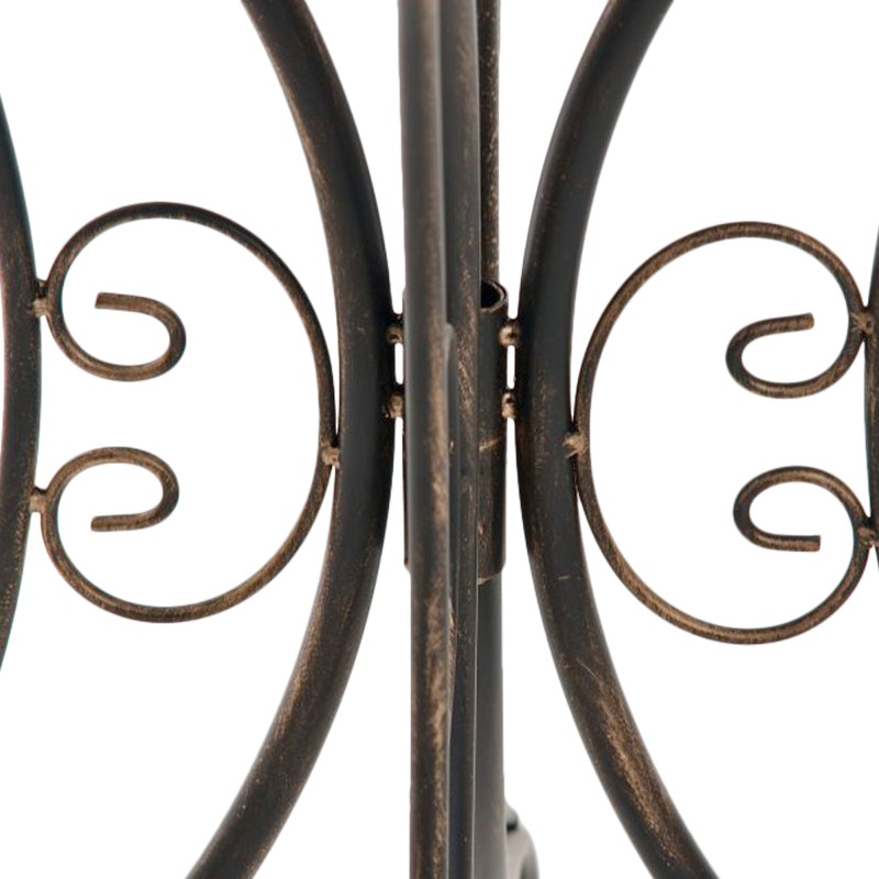 Nostalginen rautainen puutarhapöytä pieniin tiloihin 70 cm