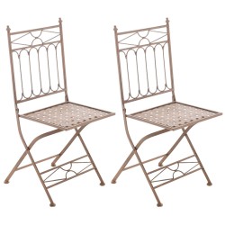 Nostalginen 2 kpl:n taittotuolisetti asina puutarhaan ja terassille