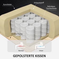 Lepotuoli jalkarahiella, keinonahkaa, kallistuva ja pyörivä, musta