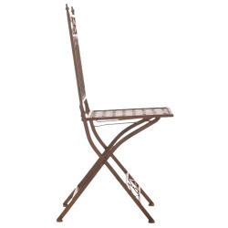 Nostalginen 2 kpl:n taittotuolisetti asina puutarhaan ja terassille